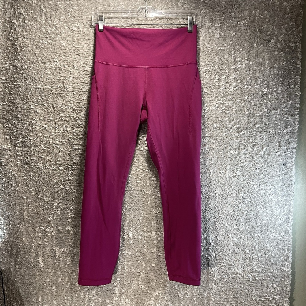 High-Waist Magenta Active Leggings